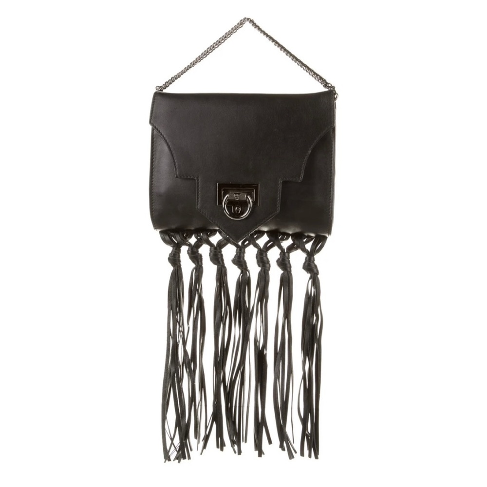 Reece Hudson
Rider Mini Fringe Crossbody Bag, Black
